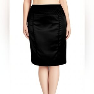 Rachel Adam's Satin Style  Black Women's Skirt Size 8